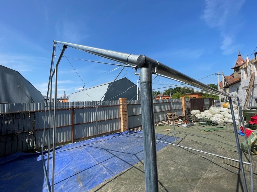 Палатка Каркасная утепленная зеленого цвета 5х4